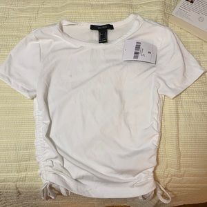 forever 21 sinched crop top